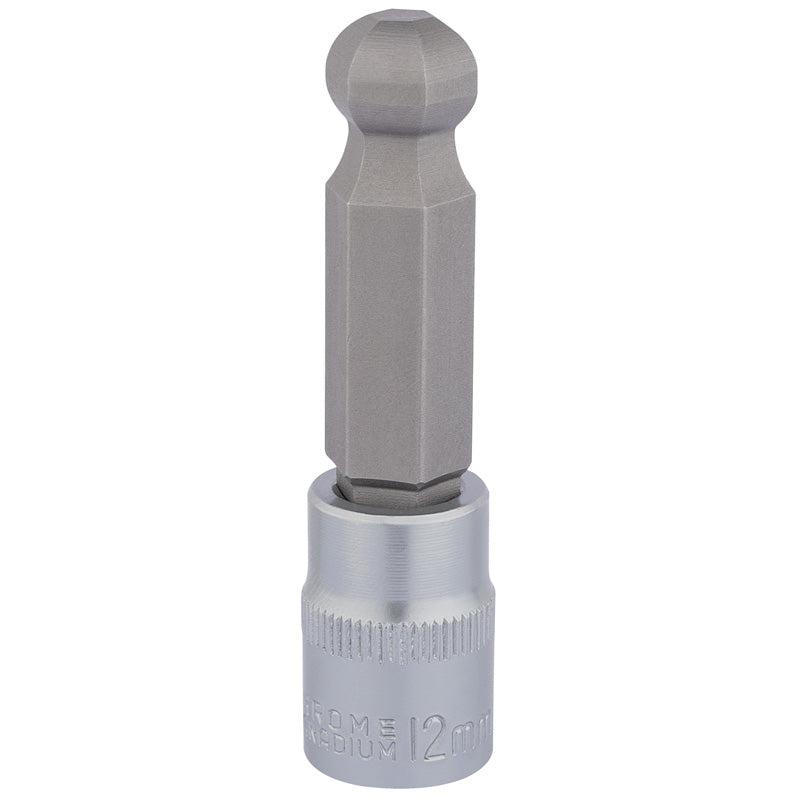 Draper Ball End Hexagonal Socket Bits, 3/8" Sq. Dr., 12mm DRA-16295