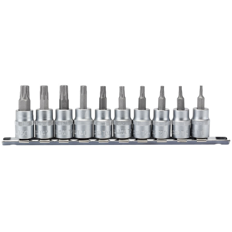 Draper TX-STAR® ; Socket Bit Set, 3/8" Sq. Dr., 48mm (10 Piece) DRA-16309