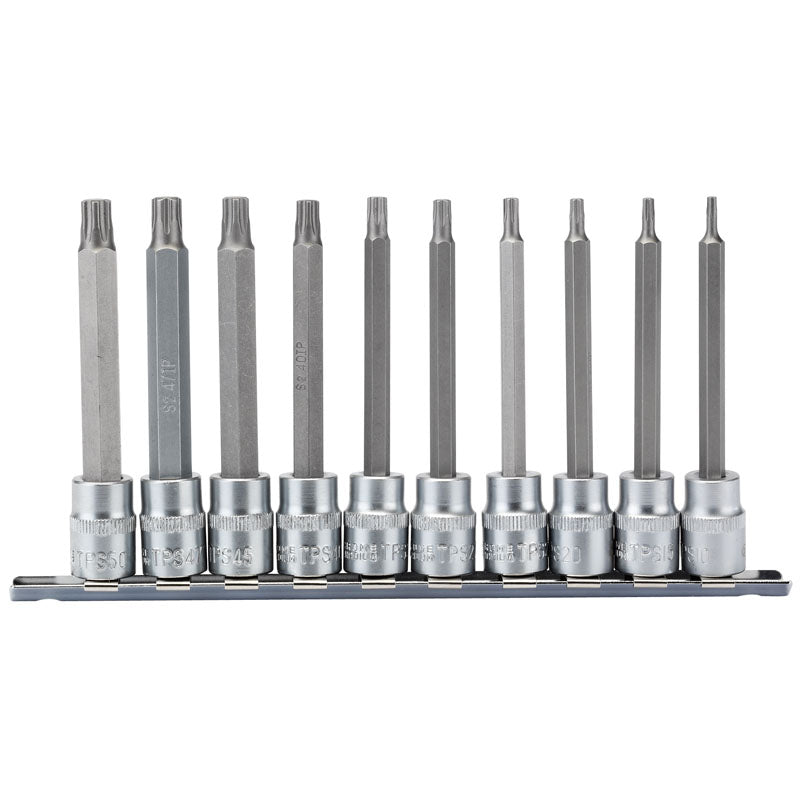 Draper TX-STAR® ; Plus Socket Bit Set, 3/8" Sq. Dr., 100mm (10 Piece) DRA-16340