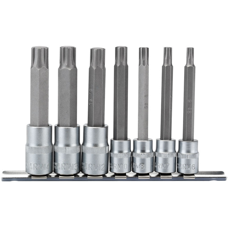 Draper Ribe® ; Socket Bit Set, 3/8" & 1/2" Sq. Dr. (7 Piece) DRA-16346