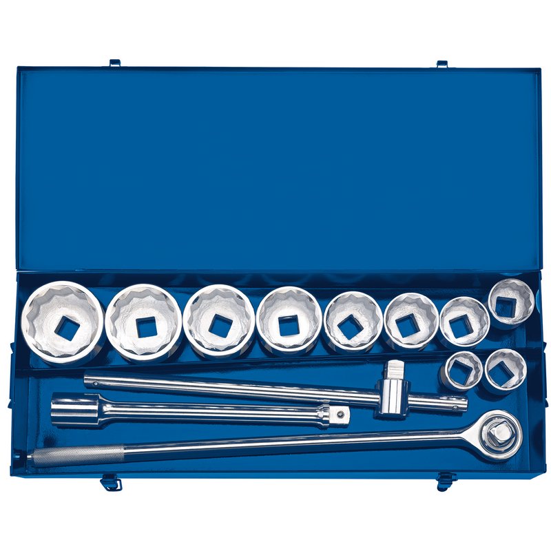 Draper Metric Socket Set in Metal case, 1" Sq. Dr. (13 Piece) DRA-16441