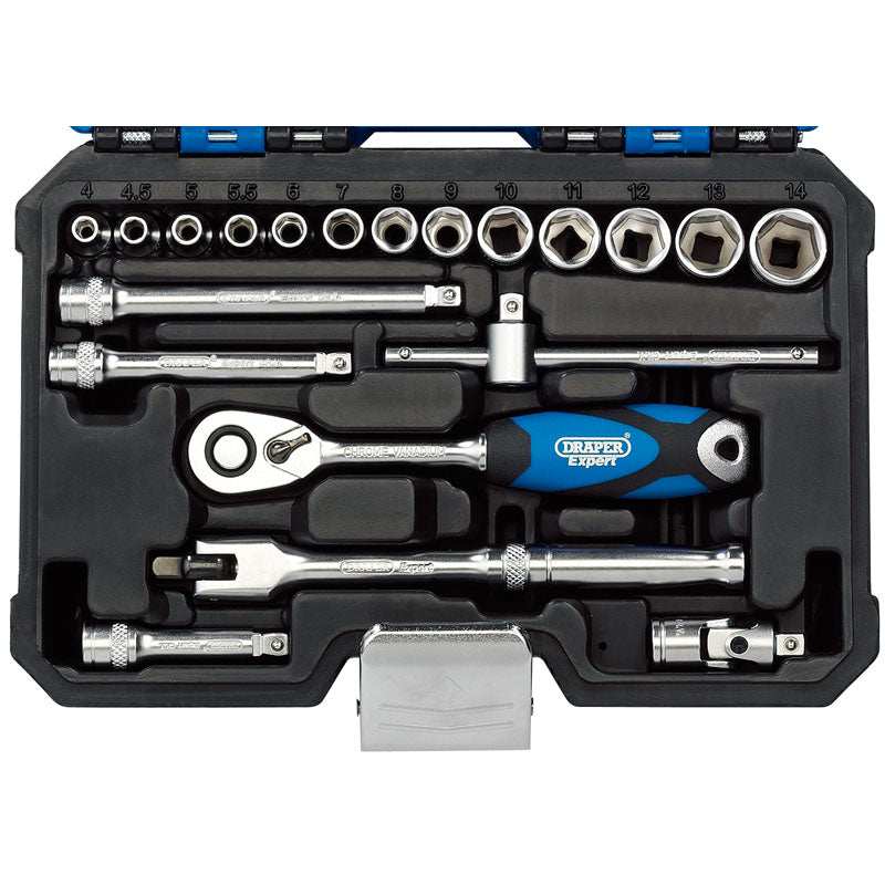 Draper Metric Socket Set, 1/4" Sq. Dr. (20 Piece) DRA-16442