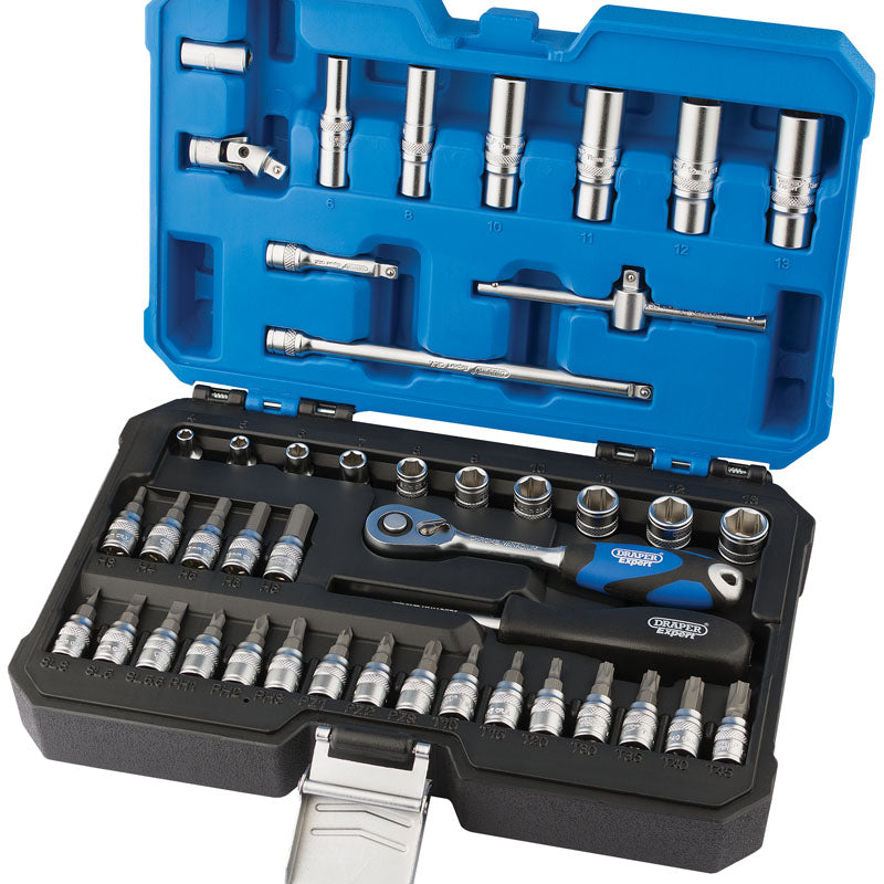 Draper Metric Socket Set, 1/4" Sq. Dr. (44 Piece) DRA-16446