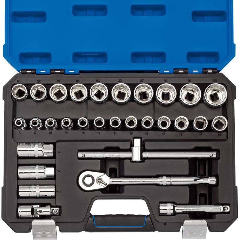 Draper Metric Socket Set, 1/2" Sq. Dr. (30 Piece) DRA-16466