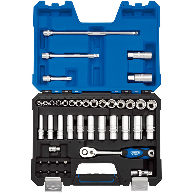 Draper Multi-Drive® ; Metric Socket Set, 3/8" Sq. Dr. (42 Piece) DRA-16480