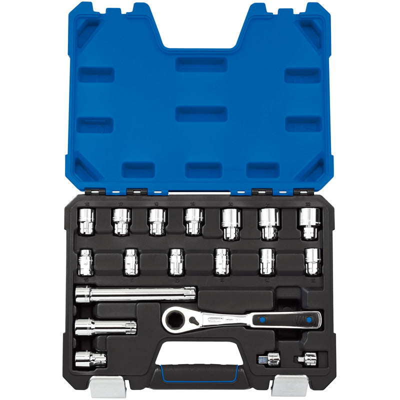 Draper 'Go Through' Metric Socket Set (19 piece) DRA-16482