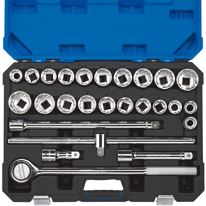 Draper Combined MM/AF Socket Set, 3/4" Sq. Dr. (26 Piece) DRA-16484