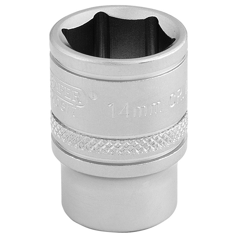 Draper 6 Point Metric Socket, 3/8" Sq. Dr., 14mm DRA-16540
