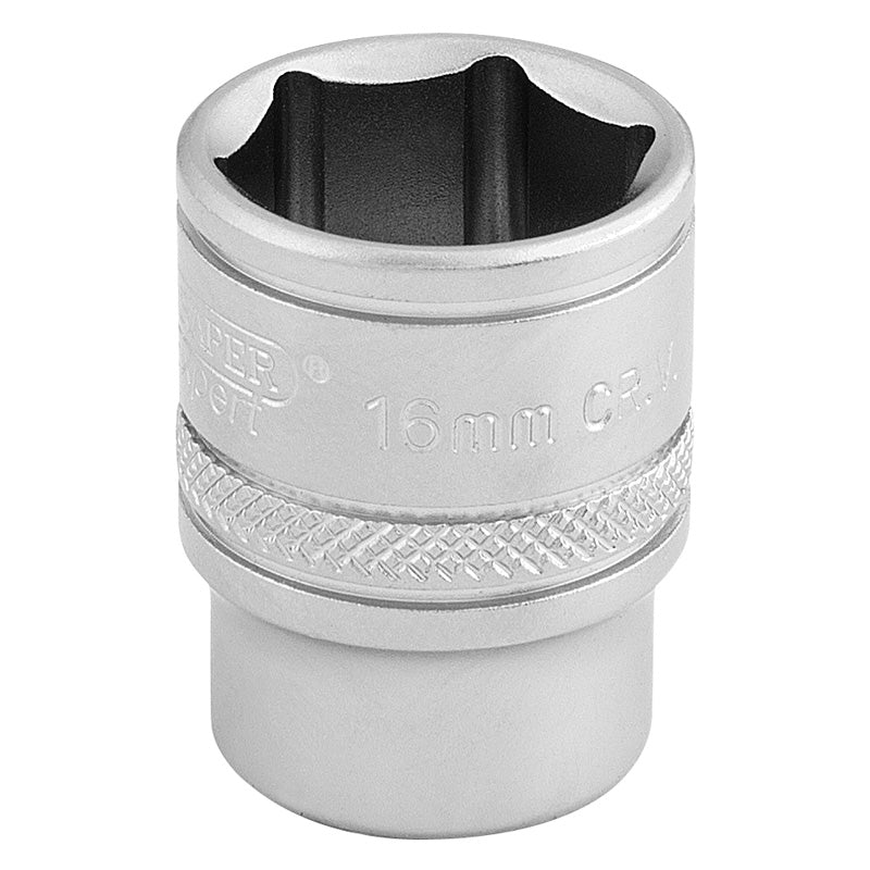 Draper 6 Point Metric Socket, 3/8" Sq. Dr., 16mm DRA-16542