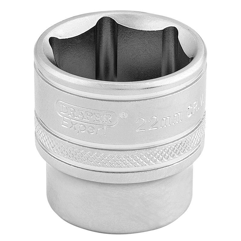 Draper 6 Point Metric Socket, 3/8" Sq. Dr., 22mm DRA-16547