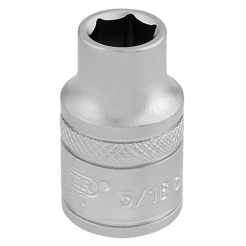 Draper 6 Point Imperial Socket, 3/8" Sq. Dr., 5/16" DRA-16549