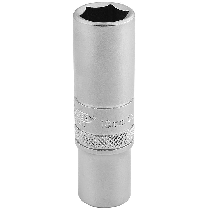Draper 6 Point Metric Deep Socket, 3/8" Sq. Dr., 13mm DRA-16581