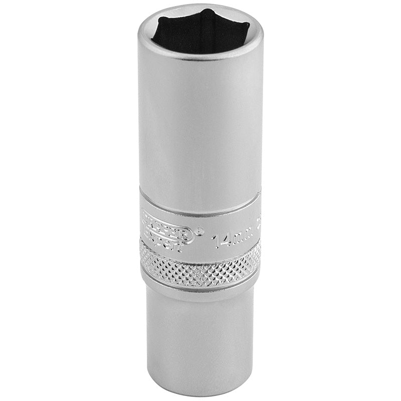 Draper 6 Point Metric Deep Socket, 3/8" Sq. Dr., 14mm DRA-16582