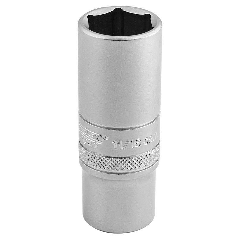 Draper 6 Point Metric Deep Socket, 3/8" Sq. Dr., 17mm DRA-16585