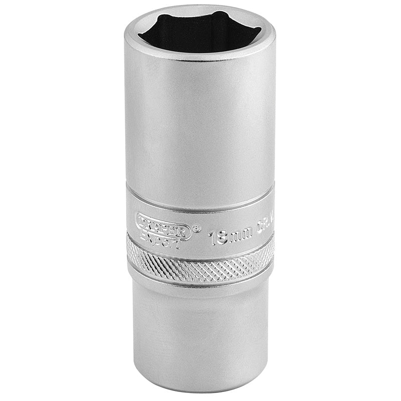 Draper 6 Point Metric Deep Socket, 3/8" Sq. Dr., 19mm DRA-16586