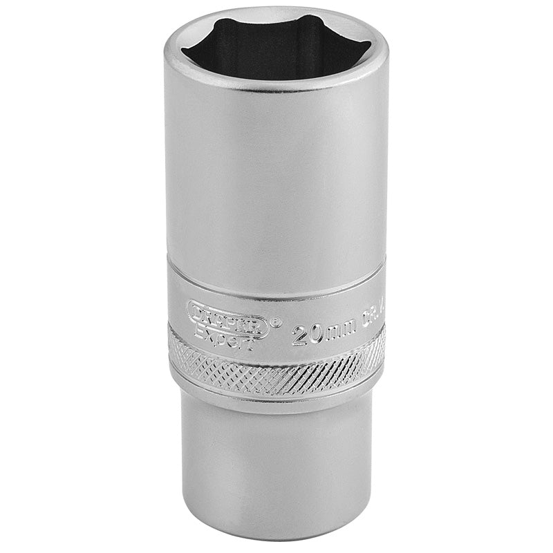 Draper 6 Point Metric Deep Socket, 3/8" Sq. Dr., 20mm DRA-16587