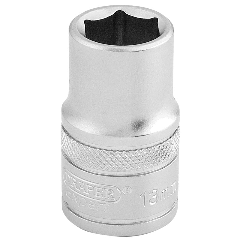 Draper 6 Point Metric Socket, 1/2" Sq. Dr., 13mm DRA-16602
