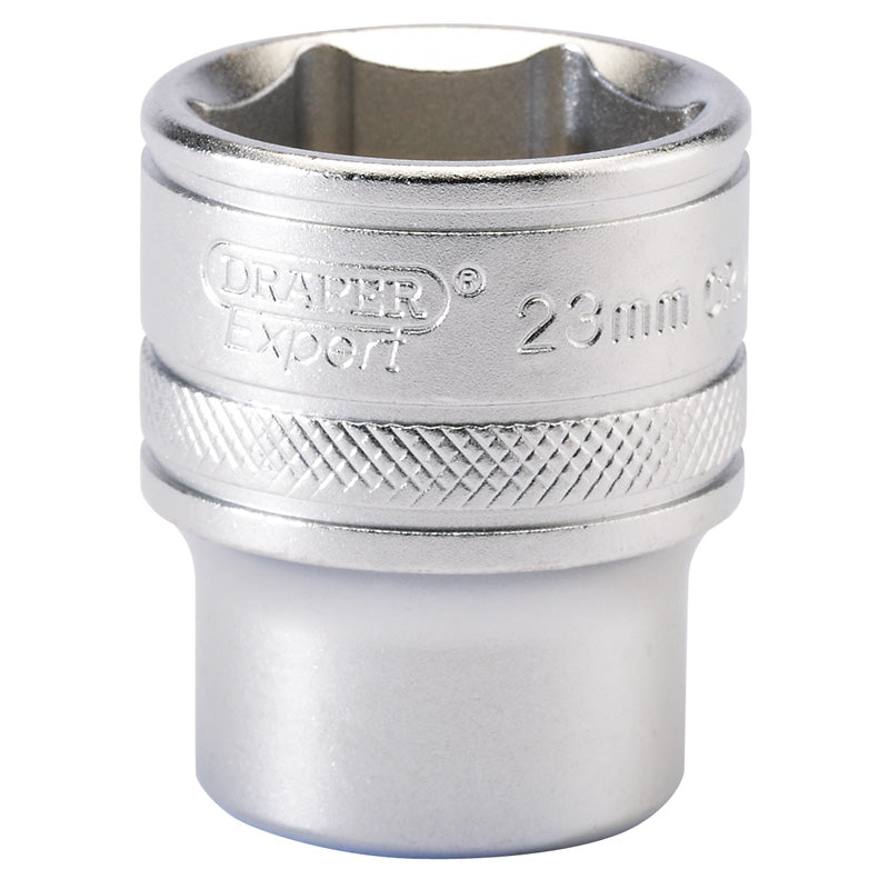 Draper 6 Point Metric Socket, 1/2" Sq. Dr., 23mm DRA-16614