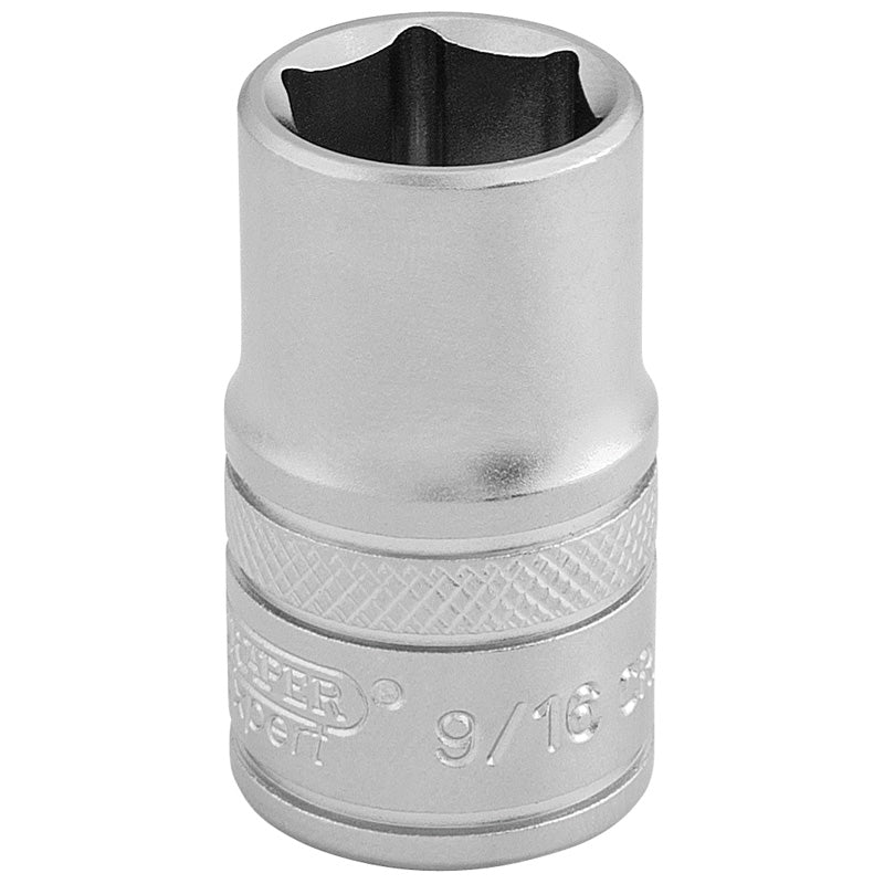 Draper 6 Point Imperial Socket, 1/2" Sq. Dr., 9/16" DRA-16627
