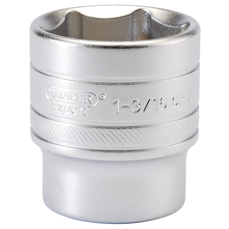 Draper 6 Point Imperial Socket, 1/2" Sq. Dr., 1.3/16" DRA-16638
