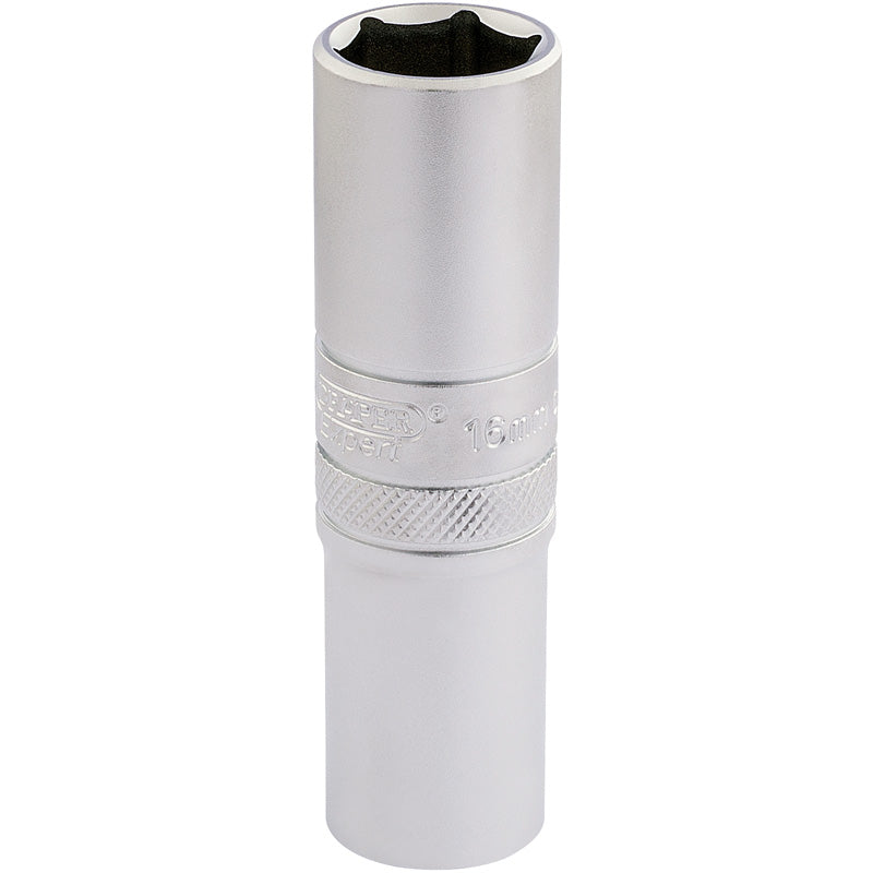 Draper 6 Point Metric Deep Socket, 1/2" Sq. Dr., 16mm DRA-16648