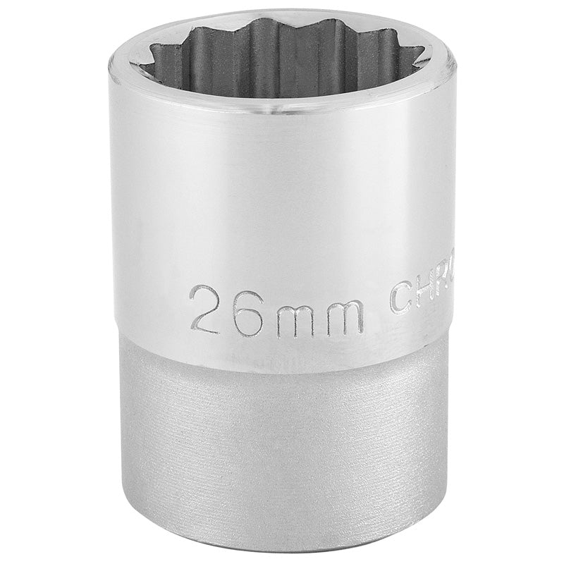 Draper 12 Point Socket, 3/4" Sq. Dr., 26mm DRA-16694