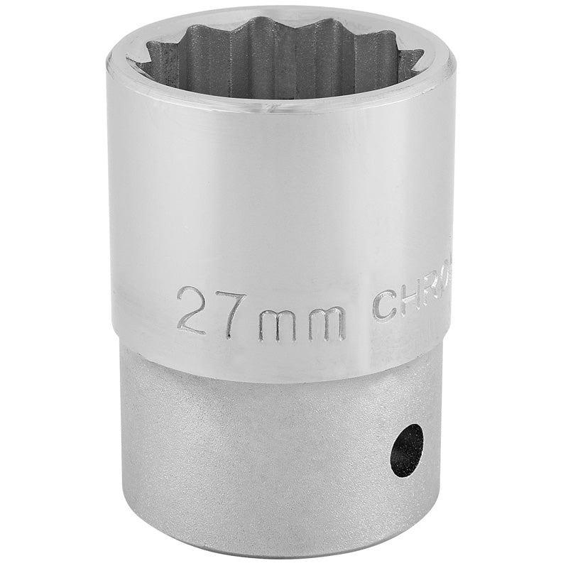 Draper 12 Point Socket, 3/4" Sq. Dr., 27mm DRA-16696