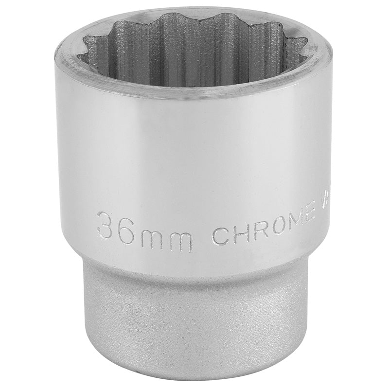 Draper 12 Point Socket, 3/4" Sq. Dr., 36mm DRA-16701