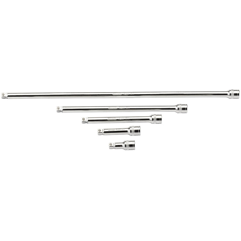 Draper Wobble Extension Bar Set, 3/8" Sq. Dr., Micro Satin Chrome (5 Piece) DRA-16768