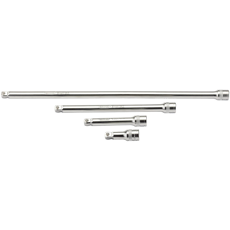 Draper Wobble Extension Bar Set, 1/2" Sq. Dr., Micro Satin Chrome (4 Piece) DRA-16770