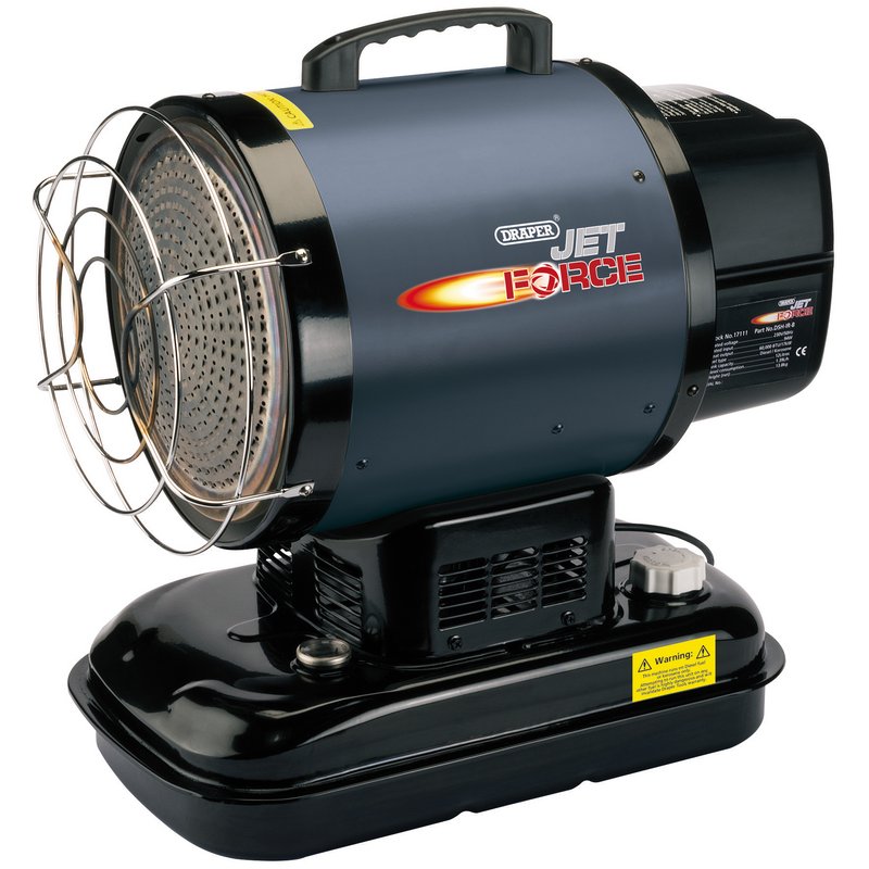 Draper Jet Force Infrared Diesel and Kerosene Space Heater, 60,000 BTU/17 kW DRA-17111