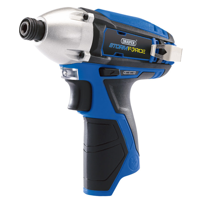 Draper Storm Force® ; 10.8V Power Interchange Cordless Impact Driver, 1/4" Hex., 80Nm (Sold Bare) DRA-17132