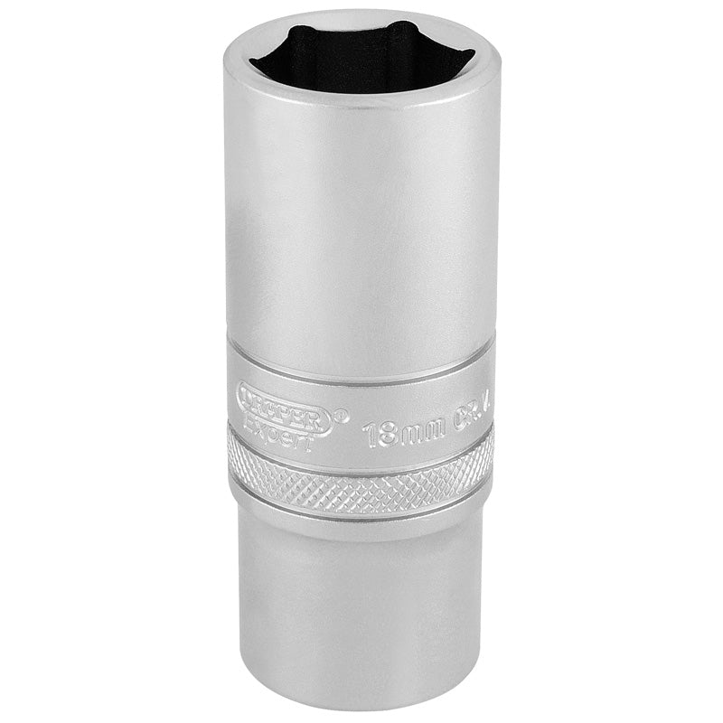 Draper HI-TORQ® ; 6 Point Deep Socket, 3/8" Sq. Dr., 18mm DRA-17545