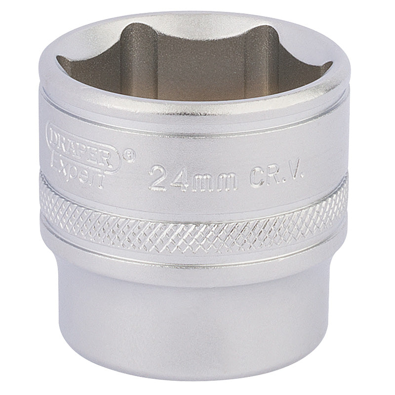 Draper HI-TORQ® ; 6 Point Deep Socket, 3/8" Sq. Dr., 24mm DRA-17546