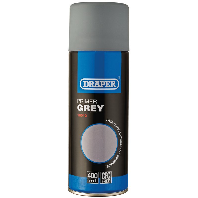 Draper Primer, 400ml, Grey DRA-18012