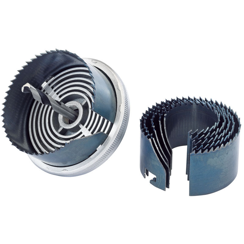 Draper Carbon Steel Holesaw Kit for Wood and Plastics, 32 - 64mm (7 Piece) DRA-18053