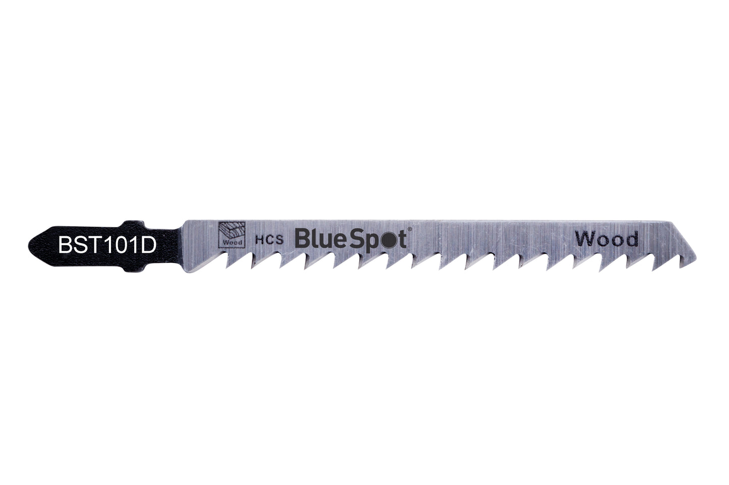 BlueSpot 5 PCE HCS Fast Cut Jigsaw Blades For Wood (6 TPI) 19007