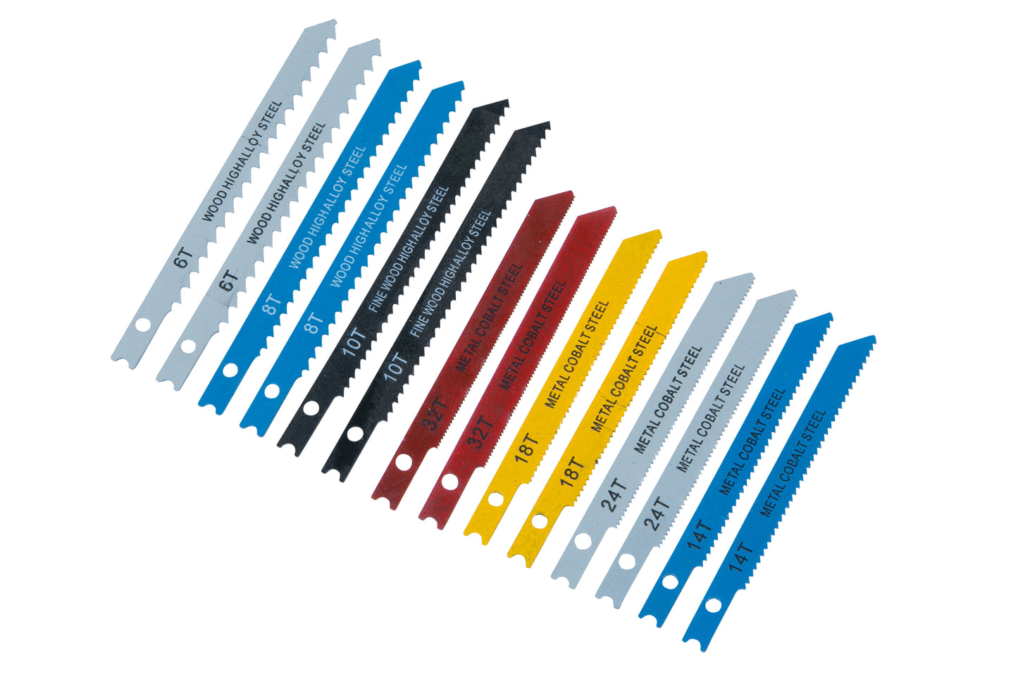 BlueSpot 14 PCE Jigsaw Blade Set 19008
