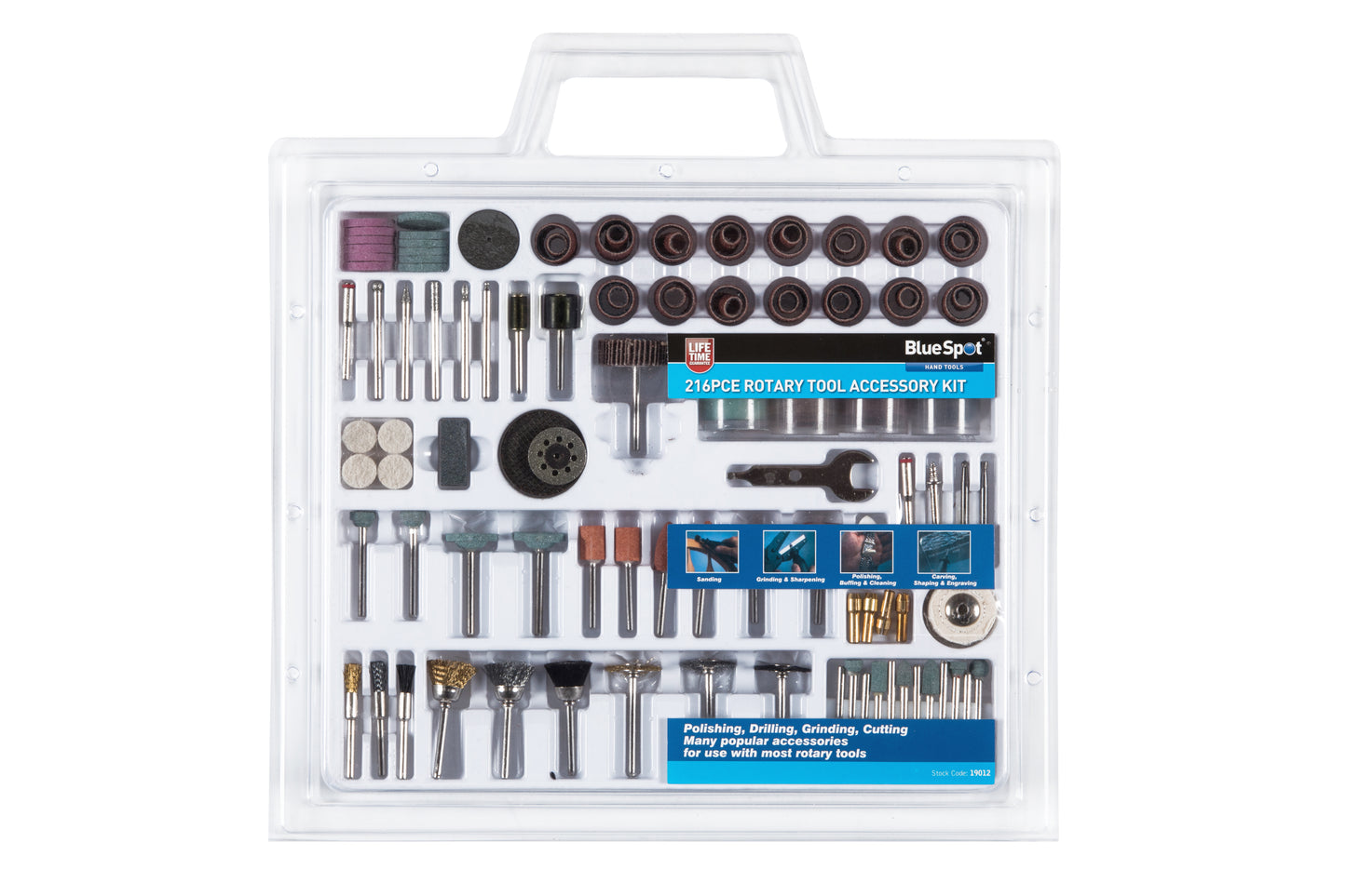 BlueSpot 216 PCE Rotary Tool Accessory Set 19012