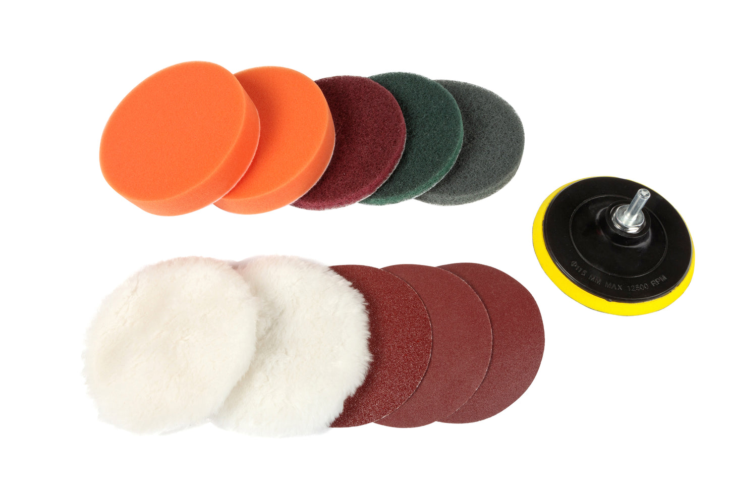 BlueSpot 12 PCE Buffing and Sanding Kit 19034