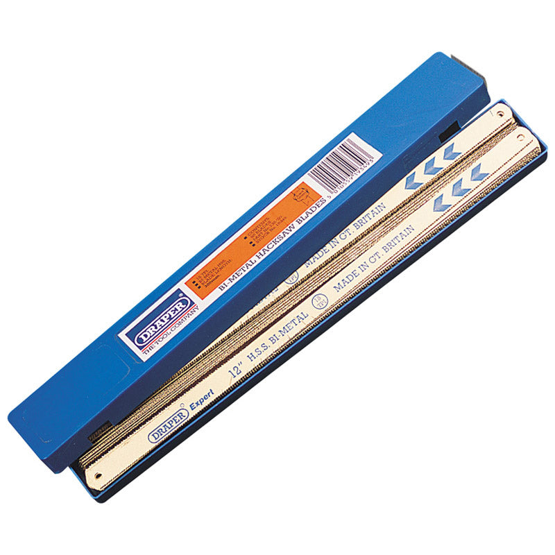 Draper Bi-Metal Hacksaw Blades, 300mm, 18tpi (Box of 50) DRA-19349