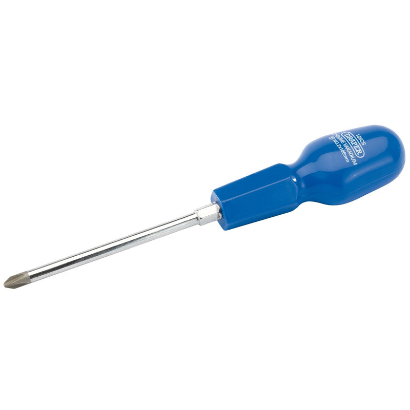 Draper Cross Slot Cabinet Pattern Screwdriver, No.2 x 100mm (Sold Loose) DRA-19505