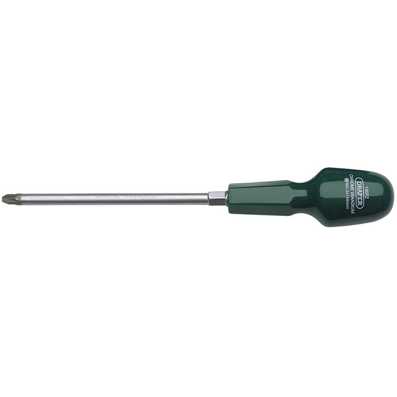 Draper PZ Type Cabinet Pattern Screwdriver, No.3 x 150mm (Sold Loose) DRA-19509