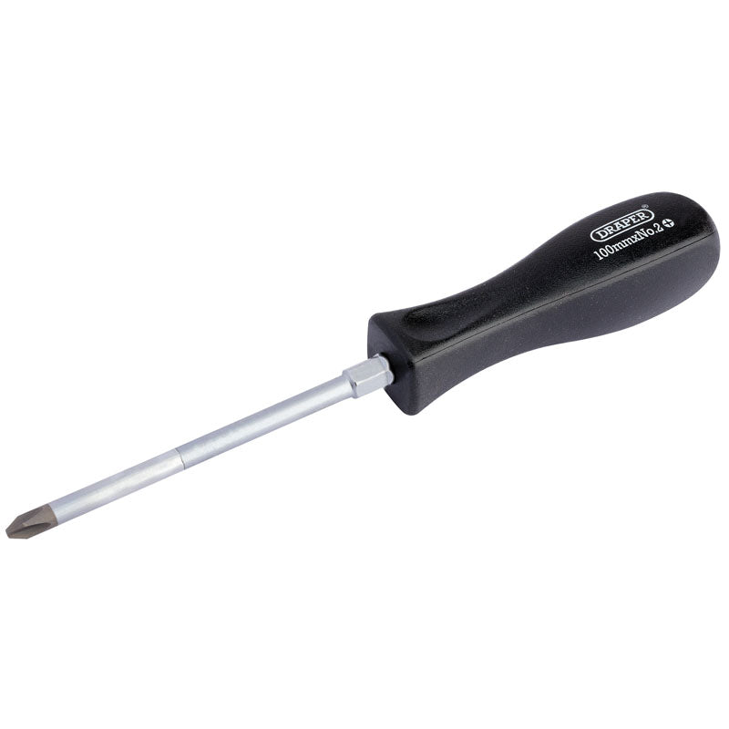 Draper Cross Slot Mechanic's Screwdriver, No.2 x 100mm DRA-19533