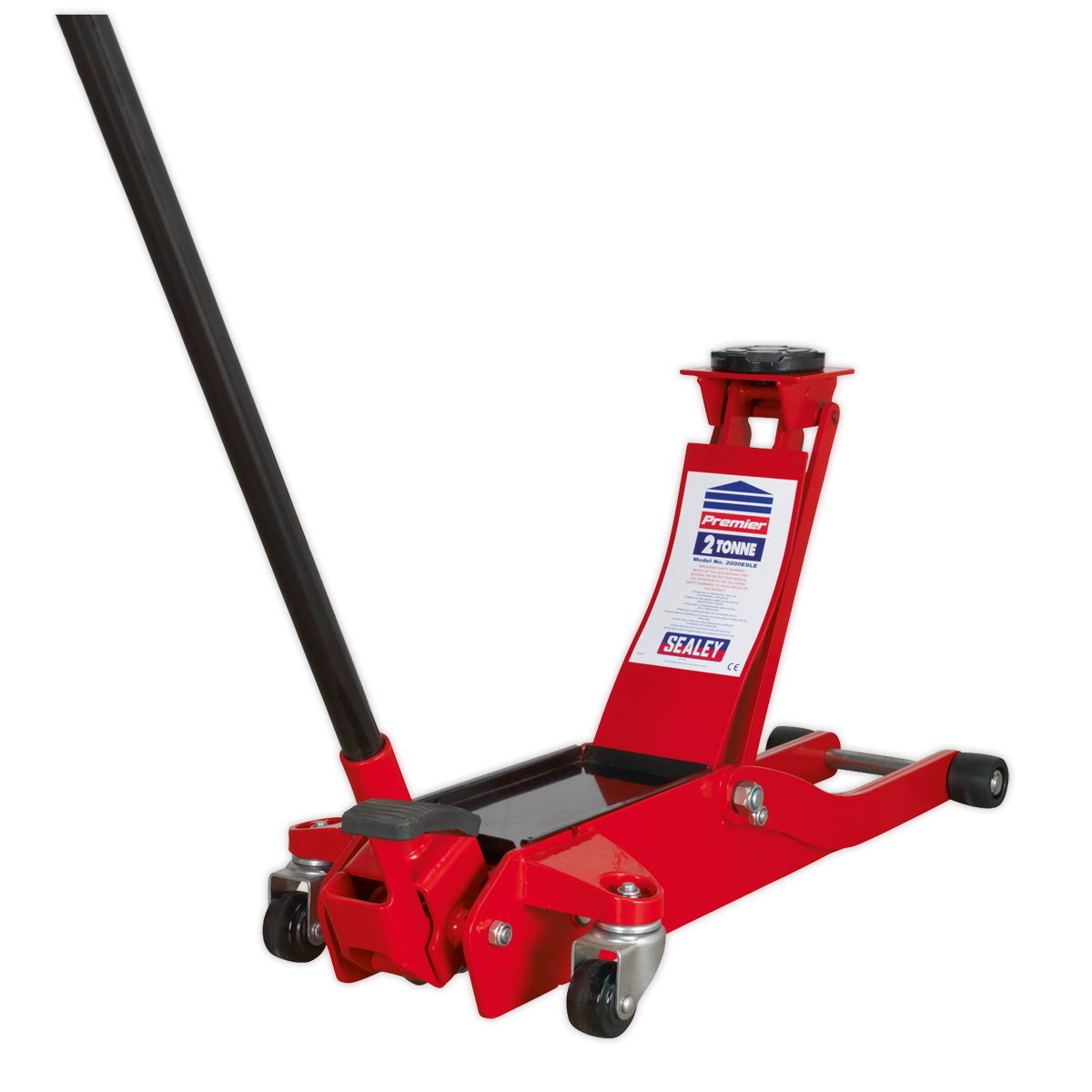 Sealey 2tonne Low Entry European Style Trolley Jack 2000ESLE