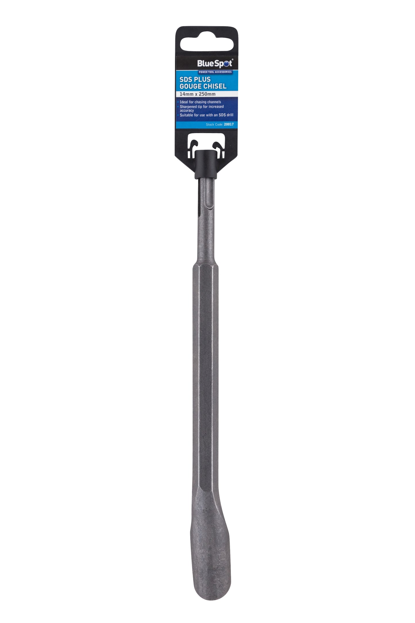 BlueSpot 14mm x 250mm SDS Plus Gouge Chisel 20017
