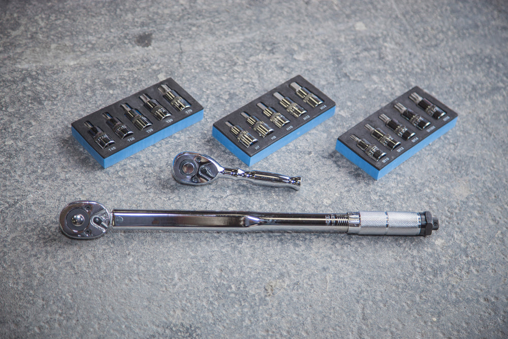 BlueSpot 5 PCE 1/2" Spline Bit Set (M10-M18) (EVA FOAM) 01509