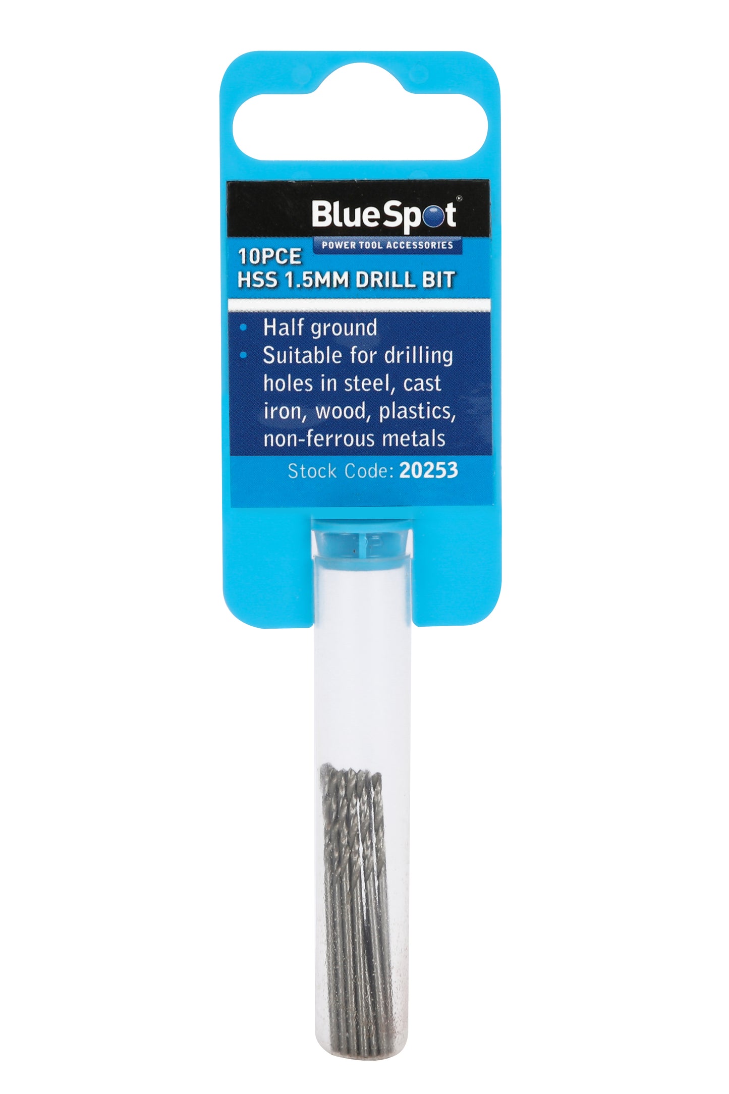 BlueSpot 10 PCE 1.5mm HSS Drill Set 20253