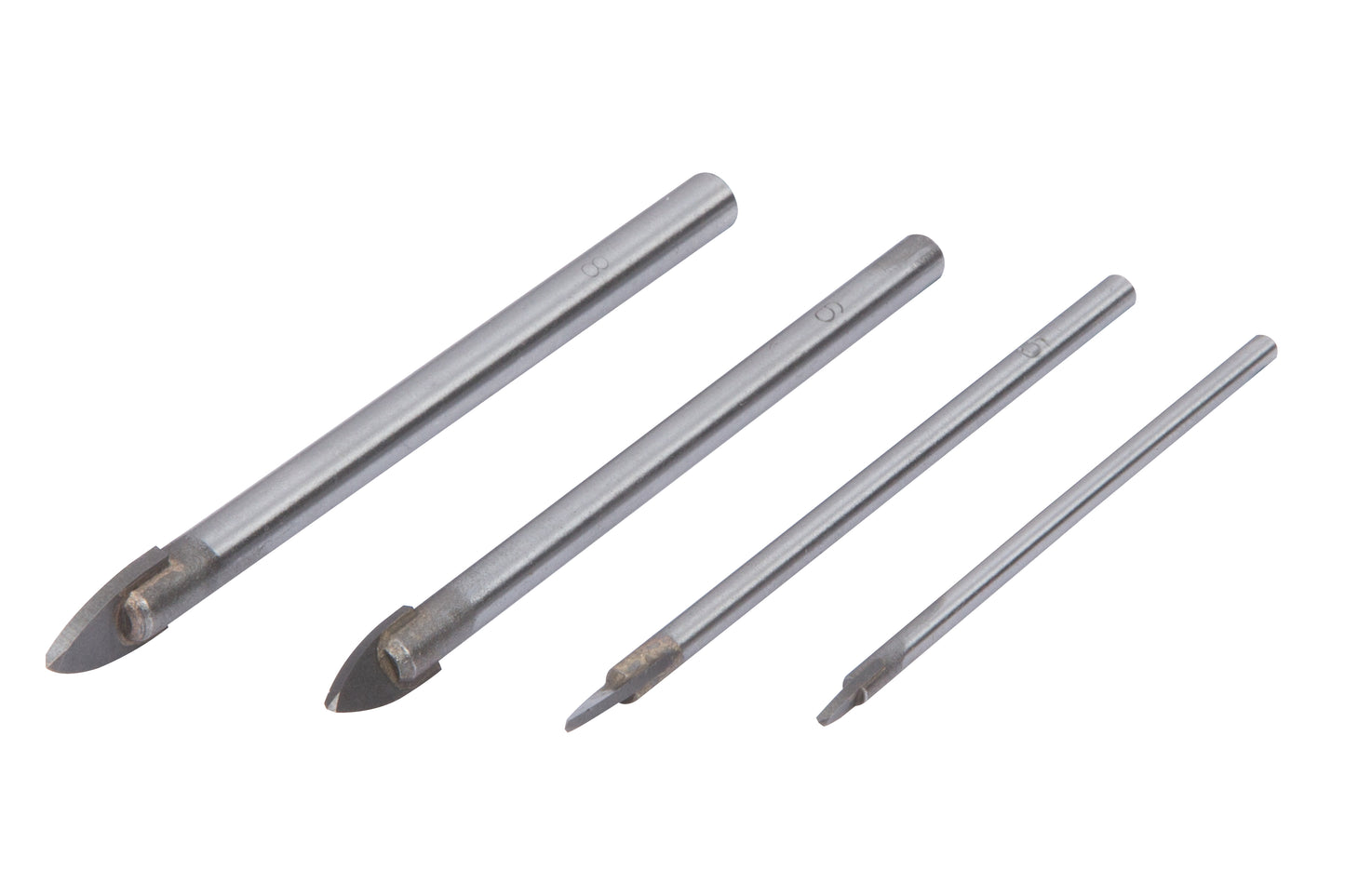 BlueSpot 4 PCE Tile And Glass Drill Set (3 - 8mm) 20346
