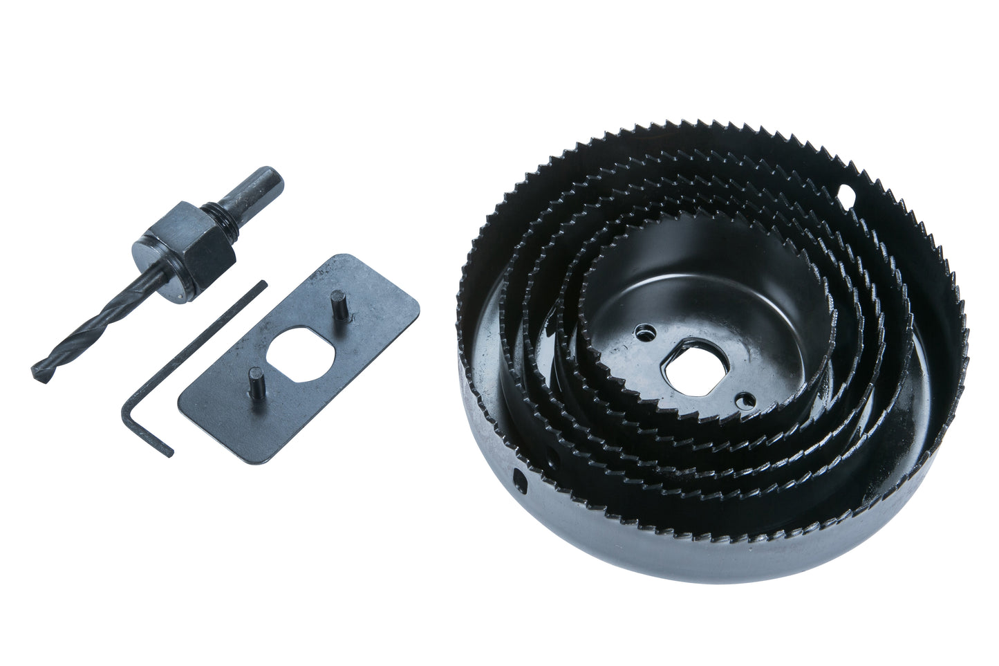 BlueSpot 8 PCE Hole Saw Set (64 - 127mm ) 20505